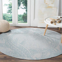Polynesia Round Carpet Sharks Duo Tropical Off White LT7 - Polynesian Pride