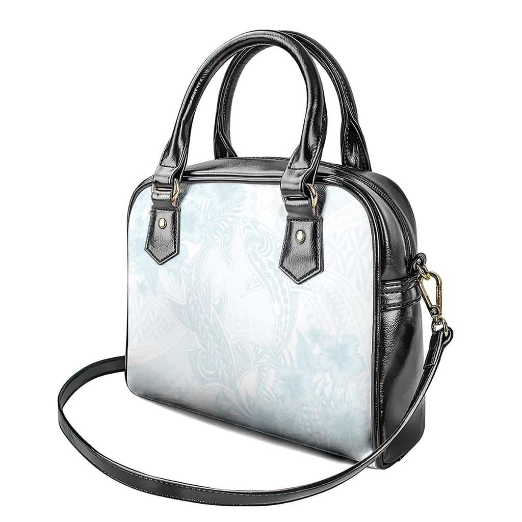 Polynesia Shoulder Handbag Sharks Duo Tropical Off White LT7 - Polynesian Pride