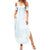 Polynesia Summer Maxi Dress Sharks Duo Tropical Off White