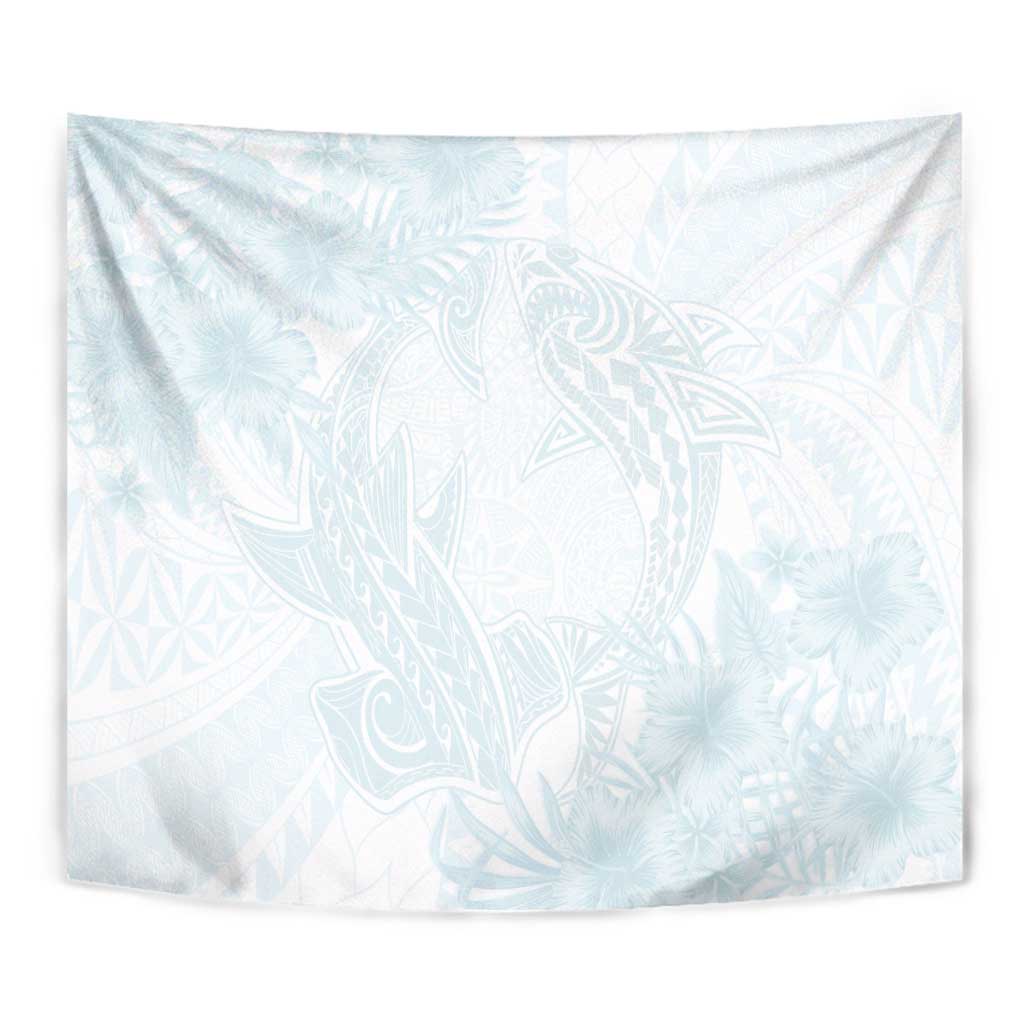 Polynesia Tapestry Sharks Duo Tropical Off White LT7 - Polynesian Pride