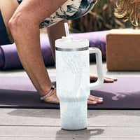 Polynesia Tumbler With Handle Sharks Duo Tropical Off White LT7 - Polynesian Pride