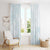 Polynesia Window Curtain Sharks Duo Tropical Off White