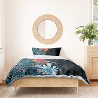 Niue Personalised Bedding Set Hiapo Mix Coconut Crab LT7 - Polynesian Pride