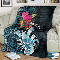 Niue Personalised Blanket Hiapo Mix Coconut Crab LT7 - Polynesian Pride