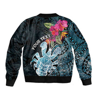 Niue Personalised Bomber Jacket Hiapo Mix Coconut Crab LT7 - Polynesian Pride