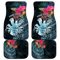 Niue Personalised Car Mats Hiapo Mix Coconut Crab LT7 - Polynesian Pride