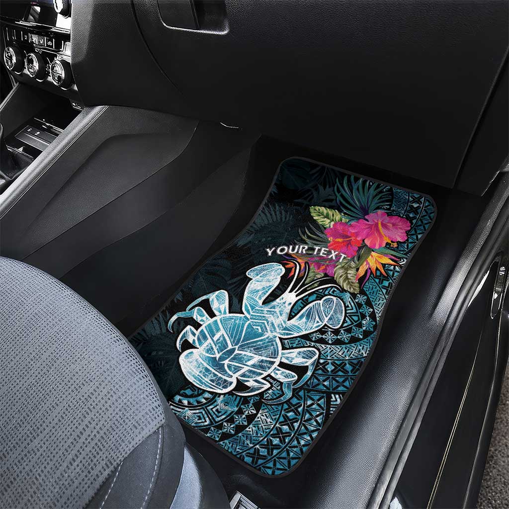 Niue Personalised Car Mats Hiapo Mix Coconut Crab LT7 - Polynesian Pride