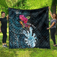 Niue Personalised Quilt Hiapo Mix Coconut Crab LT7 - Polynesian Pride