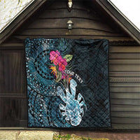 Niue Personalised Quilt Hiapo Mix Coconut Crab LT7 - Polynesian Pride