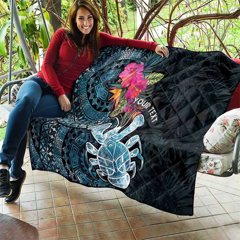 Niue Personalised Quilt Hiapo Mix Coconut Crab LT7 - Polynesian Pride