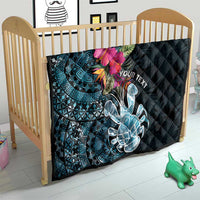 Niue Personalised Quilt Hiapo Mix Coconut Crab LT7 - Polynesian Pride
