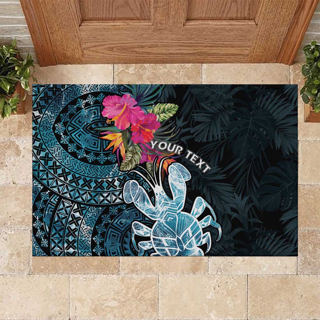 Niue Personalised Rubber Doormat Hiapo Mix Coconut Crab