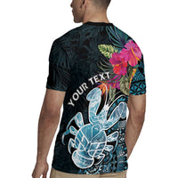 Niue Personalised Rugby Jersey Hiapo Mix Coconut Crab LT7 - Polynesian Pride