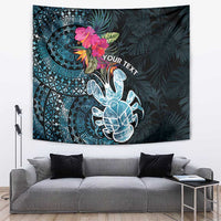 Niue Personalised Tapestry Hiapo Mix Coconut Crab LT7 Art - Polynesian Pride