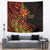 Niue Fakaalofa Atu Personalised Tapestry Whale Hiapo Fiery Motif