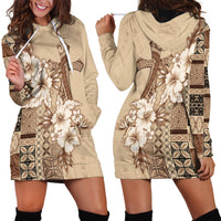 Samoa AIGA Mamanu Siapo Malu Motifs Hoodie Dress LT7 - Polynesian Pride