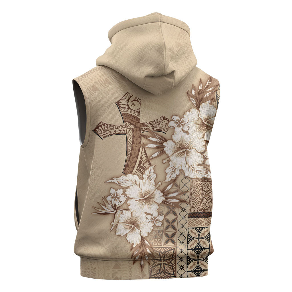 Samoa AIGA Mamanu Siapo Malu Motifs Sleeveless Hoodie LT7 - Polynesian Pride