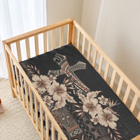 Samoa AIGA Mamanu Siapo Malu Motifs Baby Bed Cover Black Ver LT7 - Polynesian Pride