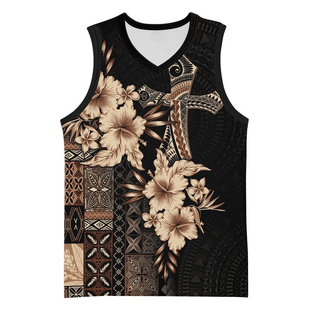 Samoa AIGA Mamanu Siapo Malu Motifs Basketball Jersey Black Ver