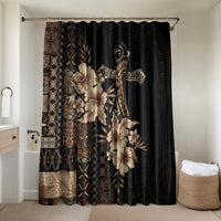 Samoa AIGA Mamanu Siapo Malu Motifs Bathroom Set Black Ver
