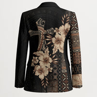 Samoa AIGA Mamanu Siapo Malu Motifs Blazer Black Ver