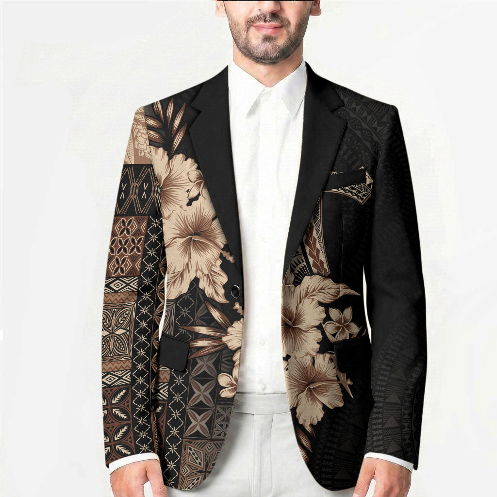 Samoa AIGA Mamanu Siapo Malu Motifs Blazer Black Ver