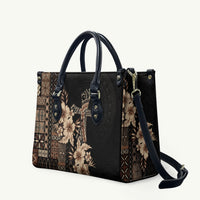 Samoa AIGA Mamanu Siapo Malu Motifs Leather Bag Black Ver