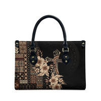 Samoa AIGA Mamanu Siapo Malu Motifs Leather Bag Black Ver