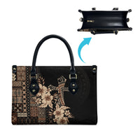 Samoa AIGA Mamanu Siapo Malu Motifs Leather Bag Black Ver