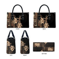 Samoa AIGA Mamanu Siapo Malu Motifs Leather Bag Black Ver