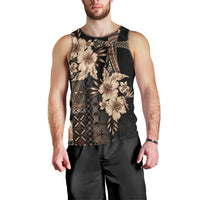 Samoa AIGA Mamanu Siapo Malu Motifs Men Tank Top Black Ver