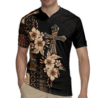 Samoa AIGA Mamanu Siapo Malu Motifs Rugby Jersey Black Ver LT7 - Polynesian Pride
