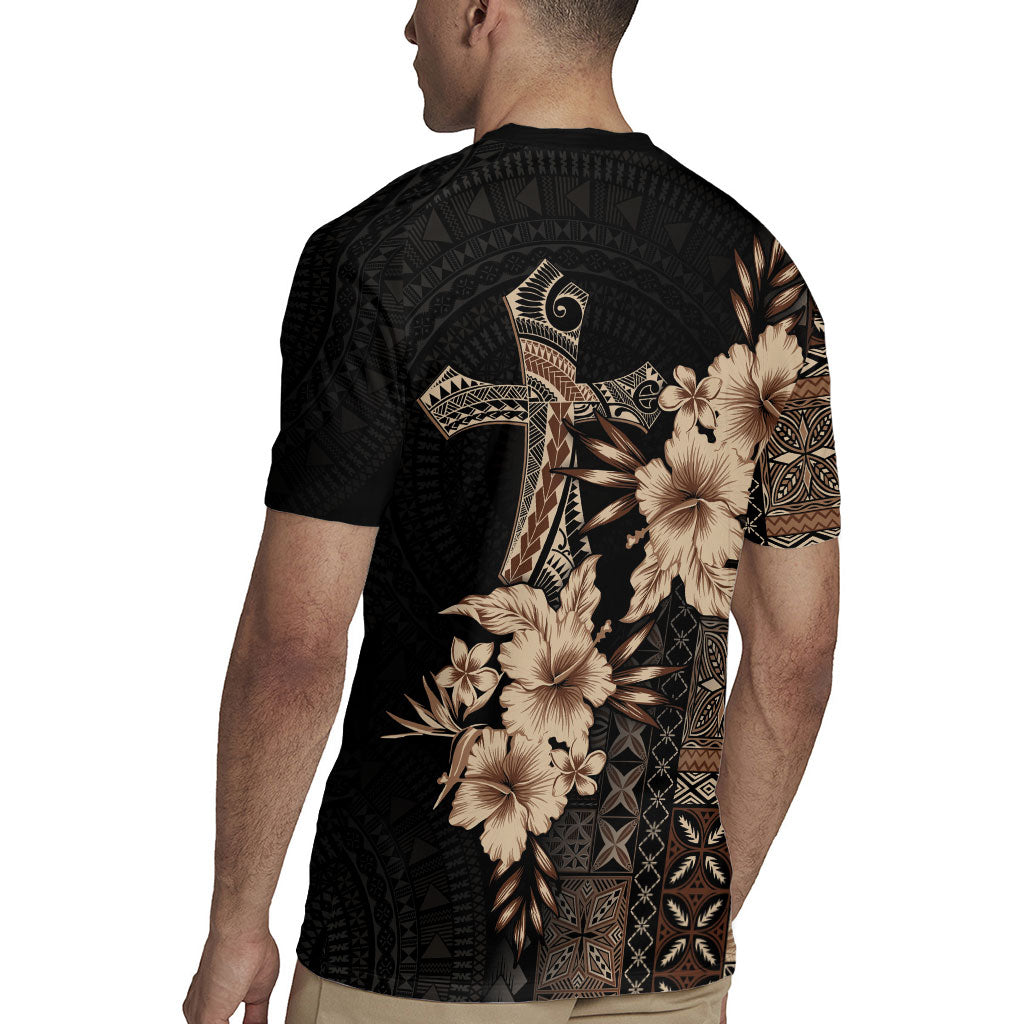 Samoa AIGA Mamanu Siapo Malu Motifs Rugby Jersey Black Ver LT7 - Polynesian Pride