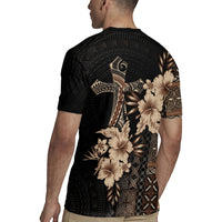 Samoa AIGA Mamanu Siapo Malu Motifs Rugby Jersey Black Ver LT7 - Polynesian Pride