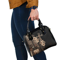 Samoa AIGA Mamanu Siapo Malu Motifs Shoulder Handbag Black Ver