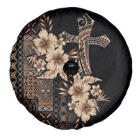 Samoa AIGA Mamanu Siapo Malu Motifs Spare Tire Cover Black Ver LT7 - Polynesian Pride
