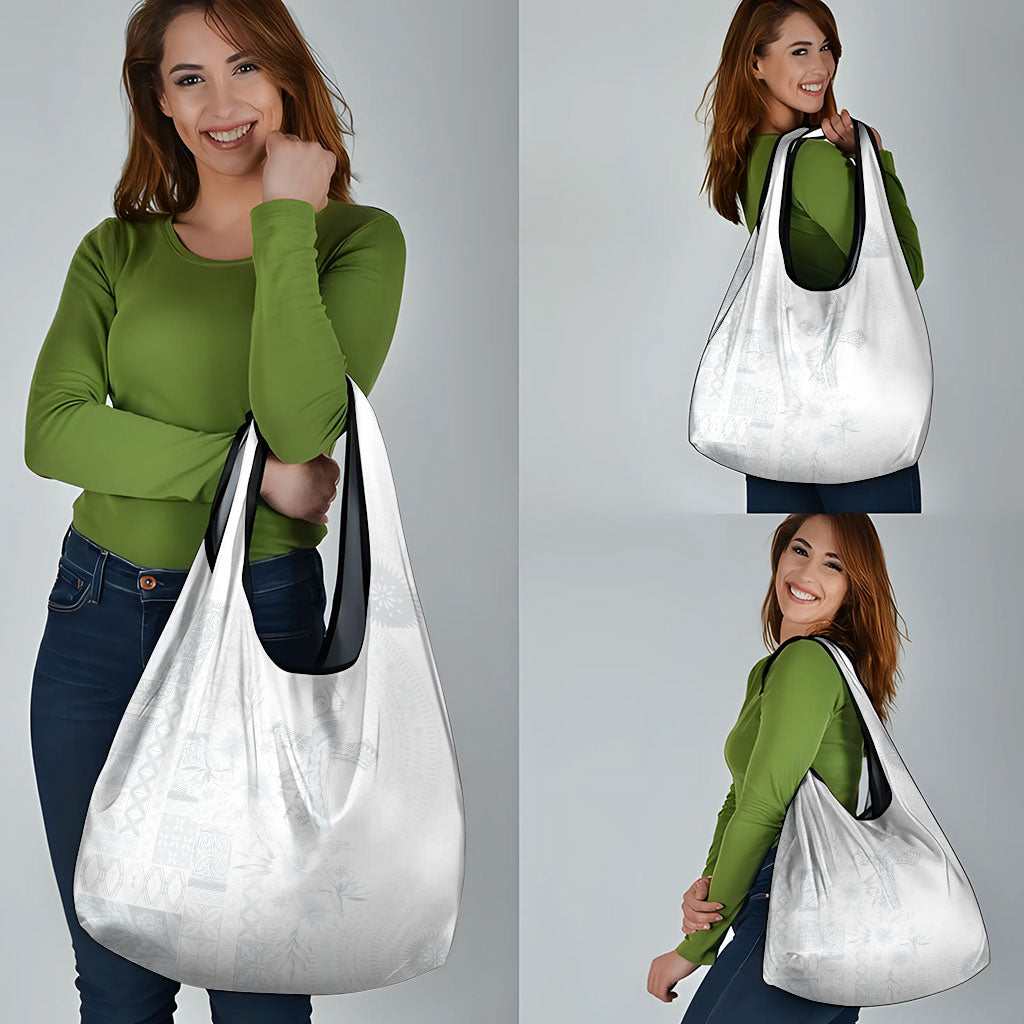 Samoa AIGA Mamanu Siapo Malu Motifs Grocery Bag Lotu a Tamaiti White Ver LT7 - Polynesian Pride