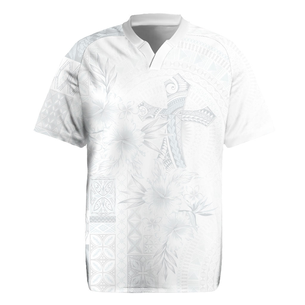 Samoa AIGA Mamanu Siapo Malu Motifs Rugby Jersey Lotu a Tamaiti White Ver