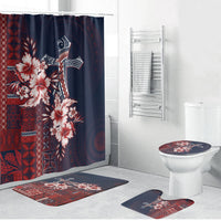 Samoa AIGA Mamanu Siapo Malu Motifs Bathroom Set Flag Color