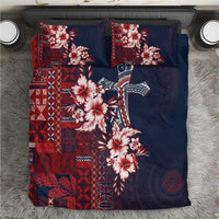 Samoa AIGA Mamanu Siapo Malu Motifs Bedding Set Flag Color