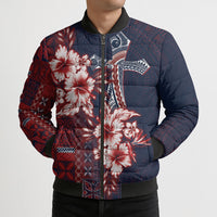 Samoa AIGA Mamanu Siapo Malu Motifs Bomber Puffer Jacket Flag Color