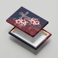 Samoa AIGA Mamanu Siapo Malu Motifs Canvas Wall Art Flag Color