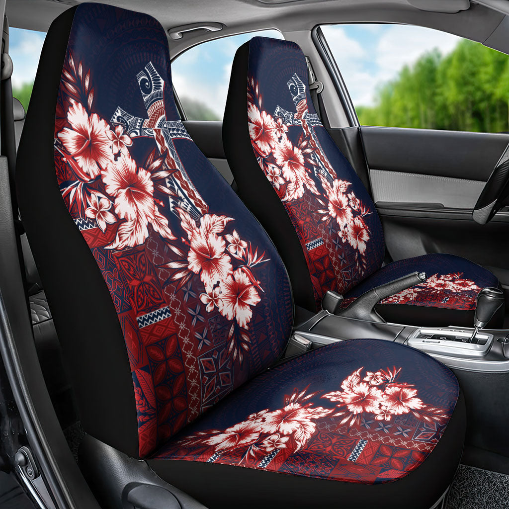 Samoa AIGA Mamanu Siapo Malu Motifs Car Seat Cover Flag Color LT7 - Polynesian Pride