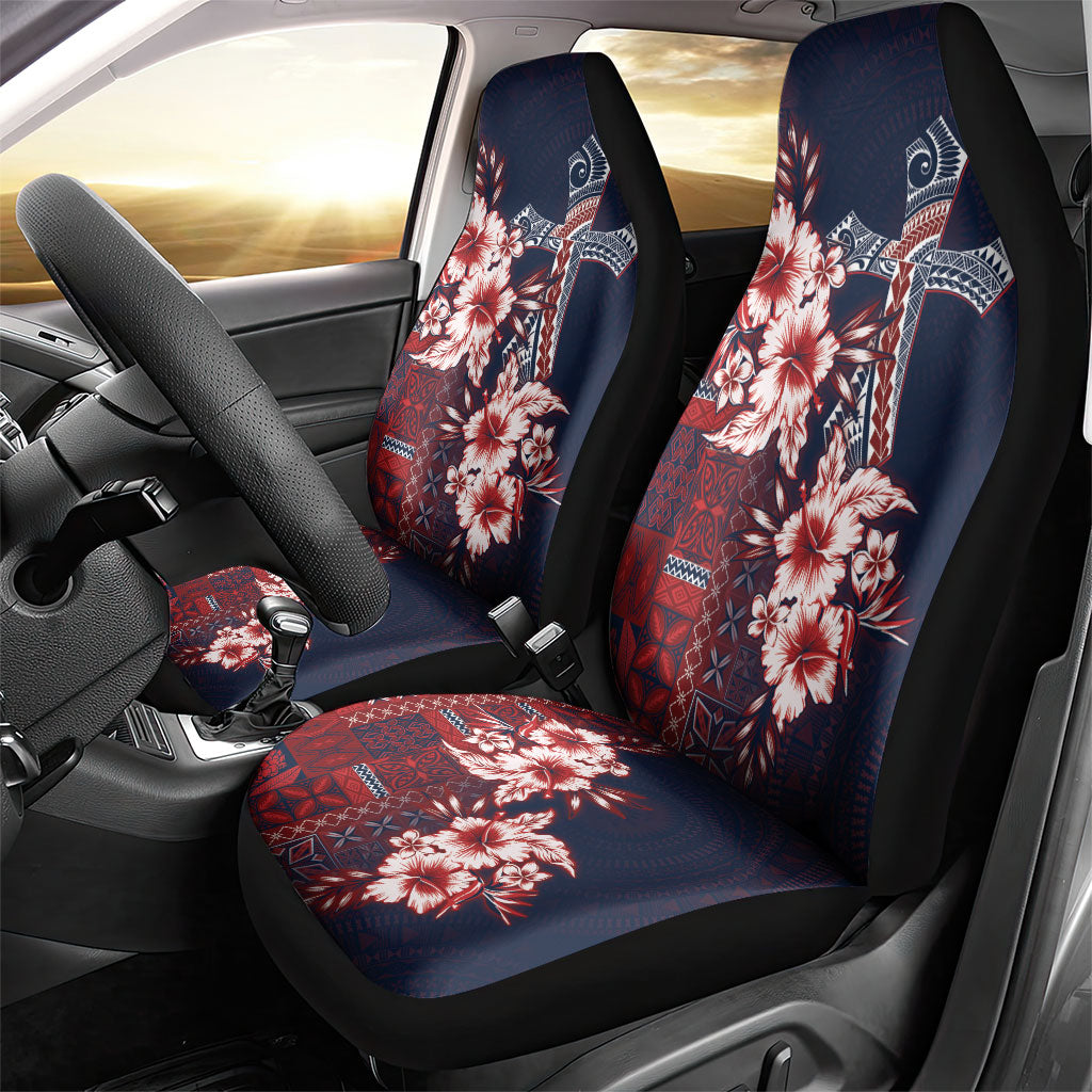 Samoa AIGA Mamanu Siapo Malu Motifs Car Seat Cover Flag Color LT7 - Polynesian Pride