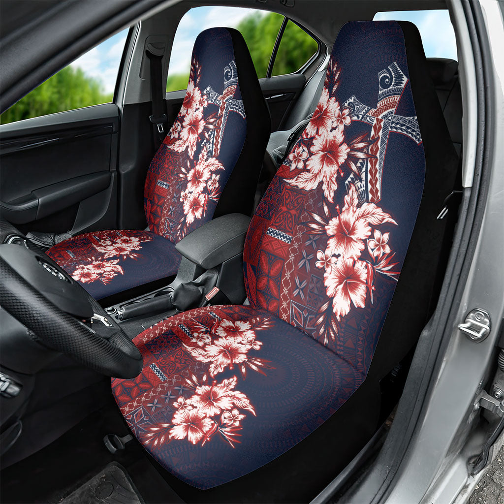 Samoa AIGA Mamanu Siapo Malu Motifs Car Seat Cover Flag Color LT7 - Polynesian Pride