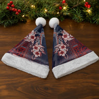 Samoa AIGA Mamanu Siapo Malu Motifs Christmas Santa Hat Flag Color LT7 - Polynesian Pride