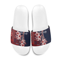 Samoa AIGA Mamanu Siapo Malu Motifs Slide Sandals Flag Color