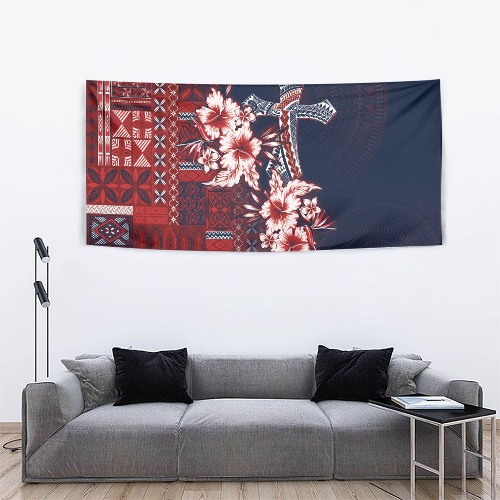 Samoa AIGA Mamanu Siapo Malu Motifs Tapestry Flag Color