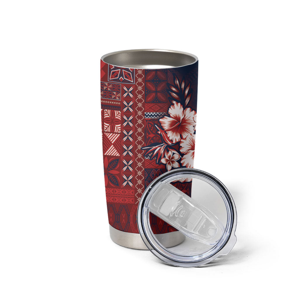 Samoa AIGA Mamanu Siapo Malu Motifs Tumbler Cup Flag Color LT7 - Polynesian Pride