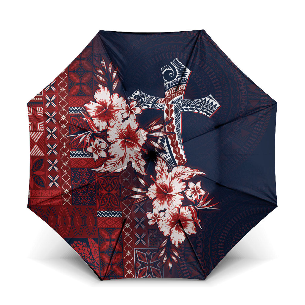 Samoa AIGA Mamanu Siapo Malu Motifs Umbrella Flag Color